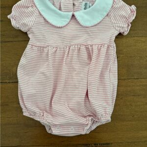 Pink Striped Baby Bubble 6m